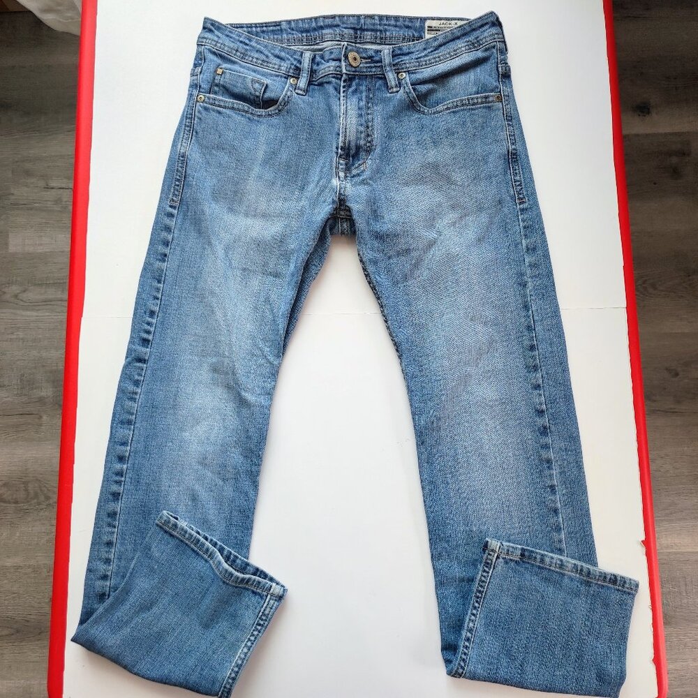 Buffalo David Bitton jeans Jack-X men's size 30 denim blue slim straight stretch
